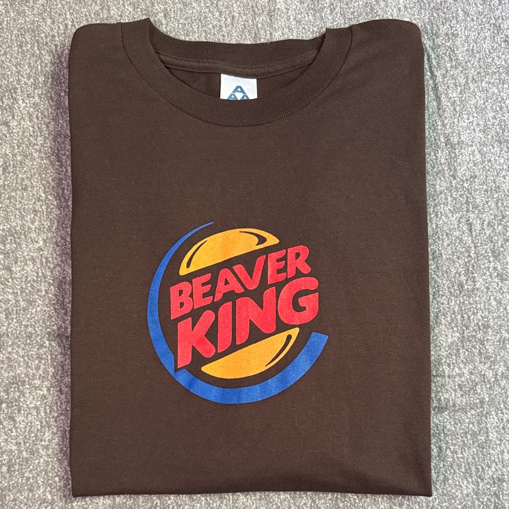 Vintage 90’s Beaver King Burger King Parody T-Shirt Men’s XXL